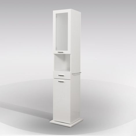 Colonna bagno girevole (LxPxH): 43x43x186 cm melaminico bianco SAVINI (1/3)