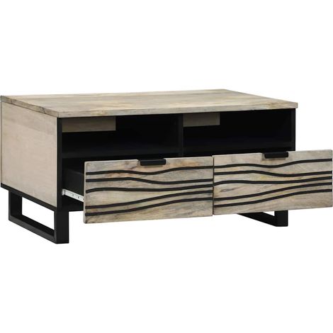 Maison Exclusive - Couchtisch Weiß 80 x 54 x 40 cm Holzwerkstoff