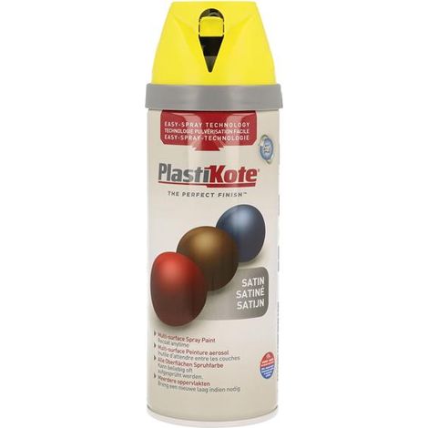 PlastiKote Twist & Spray Satin Lime Green Spray Paint – 400ml (Model 440.0022125.076)