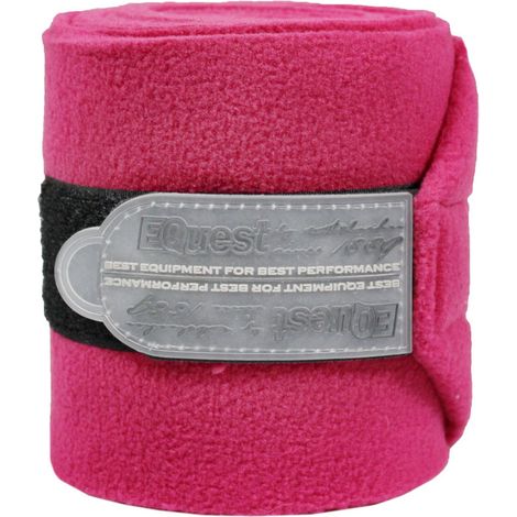 EQuest Alpha Fleece Bandage für Pferde, 4er Set - Viola Red
