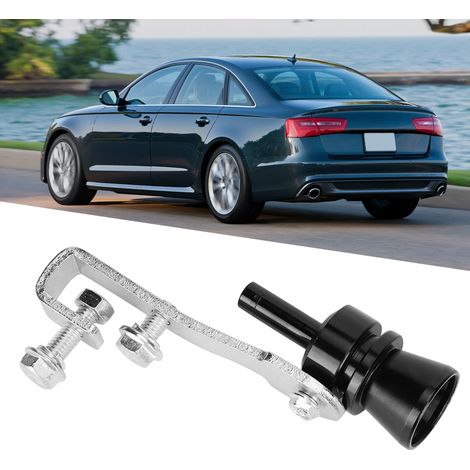Silencieux sifflet échappement queue aluminium noir accessoire tuning auto pièce performance sport (1/5)
