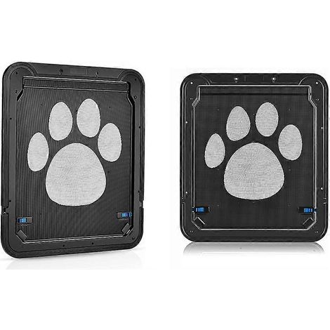Porte pour animaux de compagnie avec verrouillage magnétique et anti-morsure, résistante aux empreintes de chiens. (1/5)