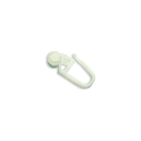 Gardinia Rollringe für Vorhangschiene, weiß, 100-er Pack Gardinenstangen & Zubehör