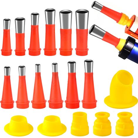 20-teiliges Dichtungsdüsen-Set aus Edelstahl, wiederverwendbar