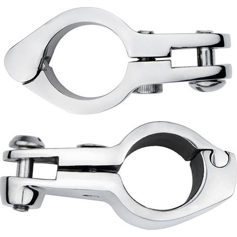 Ahlsen Juego de 2 bisagras superiores para barcos, soporte deslizante de mandíbula, deslizador de barbilla para tapa superior de barco, accesorios exteriores de yate, extremo de ojo, accesorios para b (1/5)