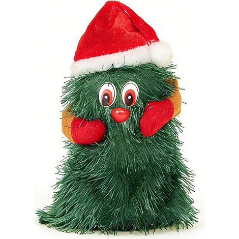 Animierter, musikalischer Weihnachtsbaum, rotierende, singende Dekoration für die Weihnachtsfeier zu Hause (1/5)