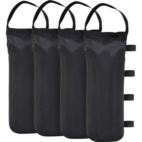 Sacs de lestage pour tonnelles et tentes de jardin - Qualité industrielle - Noir (1/4)