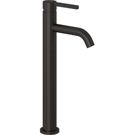 KLUDI NOVA FONTE Pura Grifo monomando para lavabo sobre encimera - sin desagüe Gunmetal cepillado, 20298N215 (1/2)