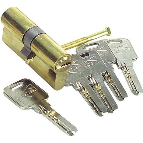 Cilindro Seguridad  33X33Mm 2000S2Lp066 Laton Leva larga Doble Embrague Ucem (1/2)