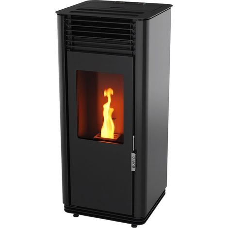 SUPRA Poêle à granulés étanche CALLIOPÉ 8 kW Noir - RT2012/ RE2020 (1/4)