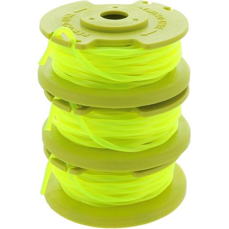 Applicable to Ryobi One PLUS + AC80RL3 OEM .080 inch twisted line and spool replacement for Ryobi 18V, 24V and 40V cordless trimmers (3-pack)