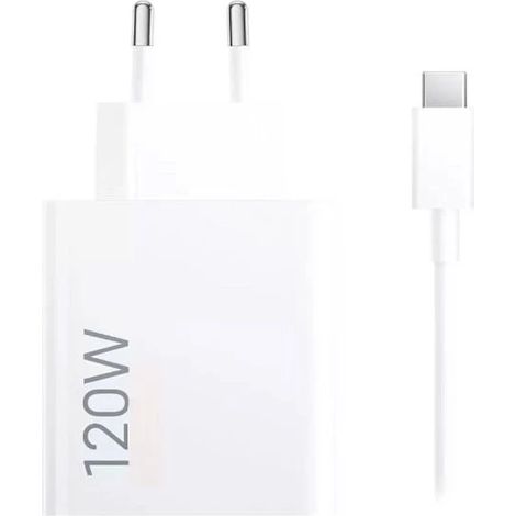 【BEMS】Chargeur rapide 120 W compatible Xiaomi, adaptateur secteur HyperCharge type A (prise européenne) avec câble de 1 m, 120 W (1/2)