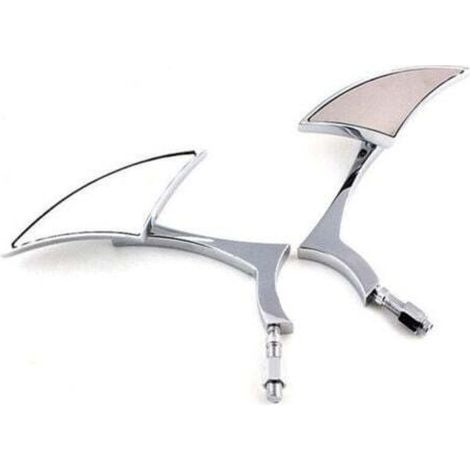Accessoires de moto, triangle argenté en forme d'éclair, rétroviseur modifié pour moto Harley, rétroviseur de recul pour vélo électrique