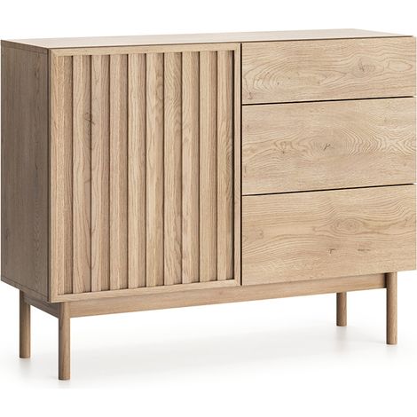 Buffet 1 anta 3 cassetti Idor marrone 84,3cm