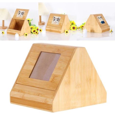 Urne funéraire pour animaux de compagnie, boîte à souvenirs pour animaux de compagnie, urne commémorative, cercueil funéraire en bois (1/4)