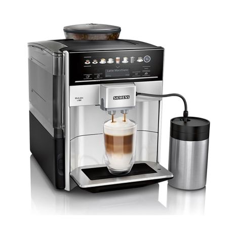Cafetière à dosettes Siemens EQ 6 Plus S300 – 1500W, 15 bars, broyeur intégré, mousseur à lait – Capacité 1.7L, nettoyage automatique (1/5)