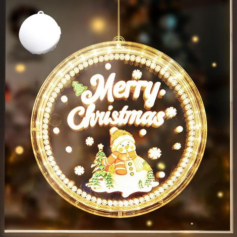 Kit Lumière de Fenêtre à Ventouse LED,Lumières de Fenêtre de Noël pour une décoration soignée, pratique au (1/5)