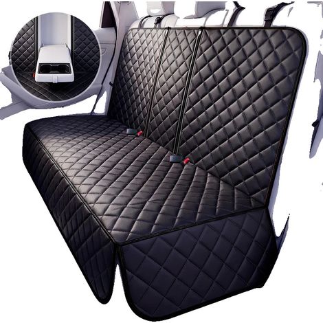 Funda para asiento de perro, protección impermeable, ajuste universal, color negro. (1/2)