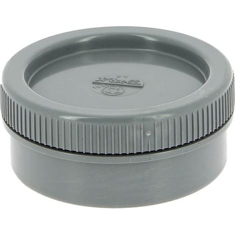 Wirquin – Tampon de visite PVC mâle-femelle Ø100 – Bouchon fileté étanche – Raccord évacuation pour conduites en place – Montage sur culotte Ø100 à 87°30