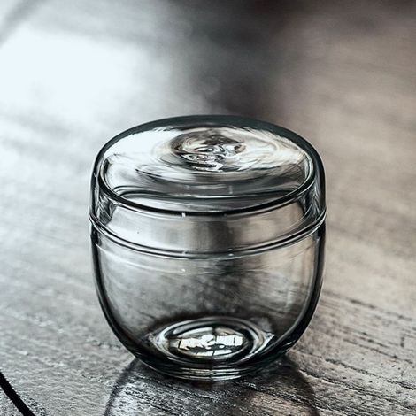 Micro paysage mousse bouteilles en verre petit Vase en verre plante verte Terrarium en verre microécolologique-6cmx5.7cm (1/4)