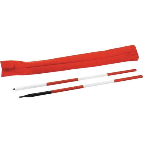 Jeu de 12 jalons blancs & rouges -