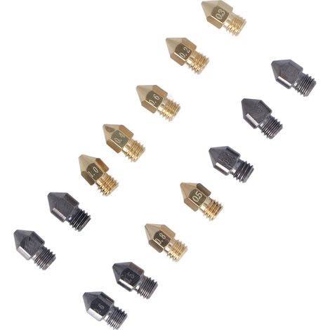 38-teiliges Extrusionsdüsen-Set aus Messing für 3D-Drucker, inklusive Ersatzreinigungsnadel (1/5)