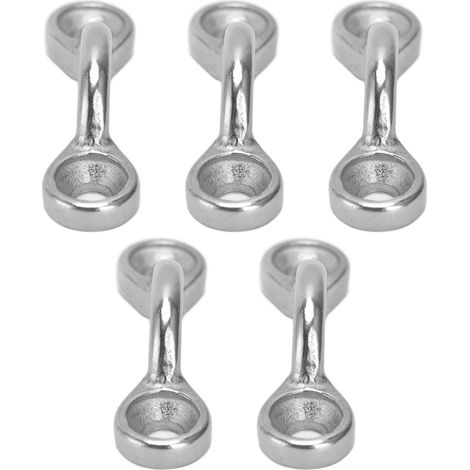 5 Pièces Œillets d'Amarrage en Acier Inoxydable 316 pour Pont de Bateau, Kayak et Canoë - Diamètre 5mm (1/5)