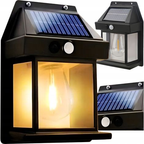 Lampada solare a LED per giardino, facciata, parete con sensore di movimento, 1W (1/5)