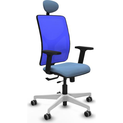 Chaise de bureau piqueras y crespo Motilla bleu ciel accoudoirs réglables (1/2)