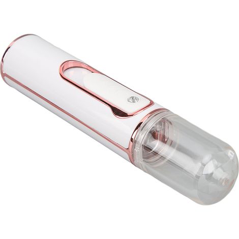 Mini brumisateur facial portable Nano, humidificateur à vapeur rechargeable par USB avec réservoir d'eau visible de 30 ml pour l'hydratation du visage (1/5)
