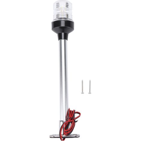 Feu de Navigation Marine 12in Lampe de Signalisation Voile Faible Consommation Visibilité 2 Milles DC12V/24V (1/5)