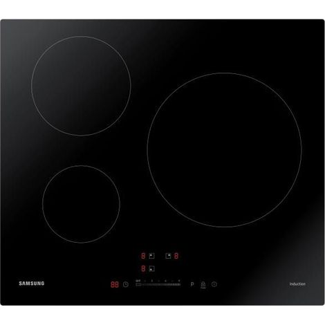 Placa de inducción 60cm 3 fuegos 7200w negro - nz63m3707ak - samsung - (1/5)