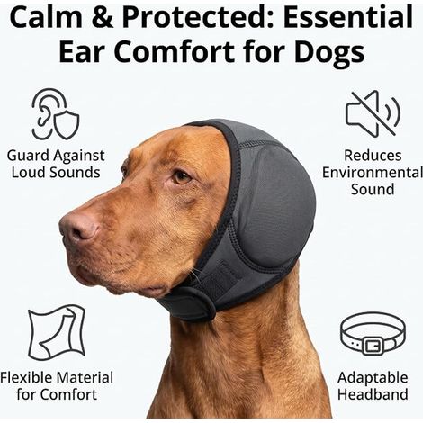 Cache-Oreilles Anti-Bruit Chien Snood Calmant Protection Auditive (1/2)