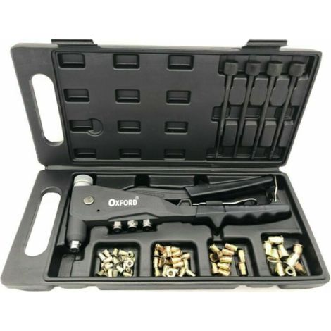 Rivettatrice professionale per rivetti filettati da M3 a M6 + 60 Inserti