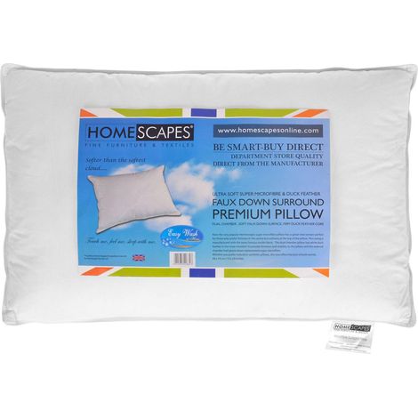 HOMESCAPES Super Microfibre Surround Pillow