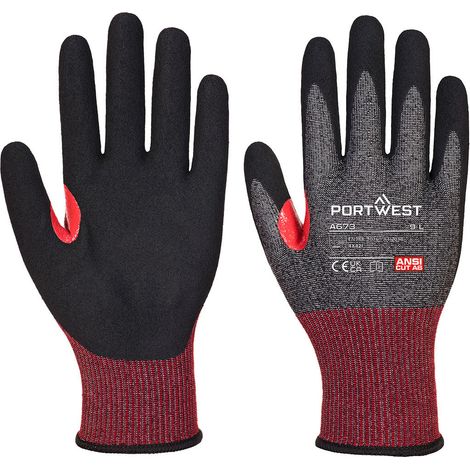 Gants CT anti coupures Mousse Nitrile F18 Noir XL - Taille 10 (1/2)