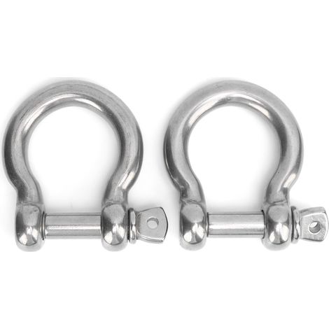 2x D-Ring Inox Anticorrosion Ancre Marine pour Camping Randonnée Sports Extérieur (M20 Charge 1100kg) (1/5)