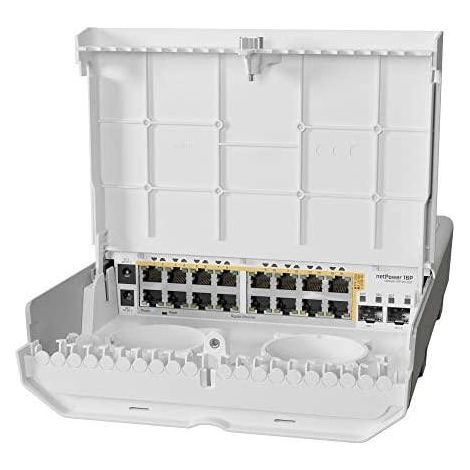 Commutateur Mikrotik netPower 16P 16 ports PoE 2 SFP+