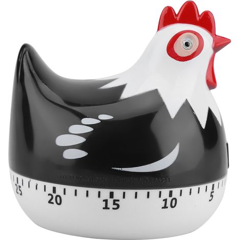 Minuteur de cuisine rétro motif poulet, compte à rebours pour cuisson et pâtisserie (1/5)
