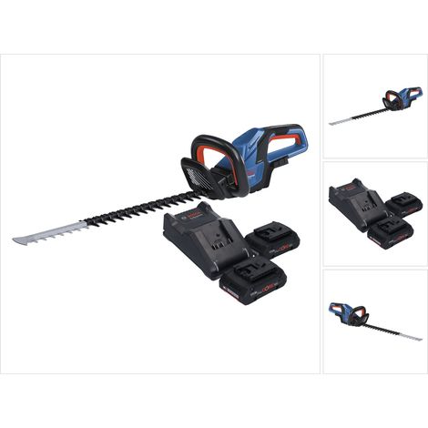Bosch GHE 18V-60 Tagliasiepi professionale a batteria 18 V 60 cm senza spazzole + 2x batteria ProCORE 4,0 Ah + caricabatterie