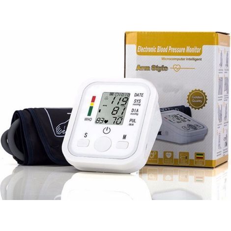 TAISHENGDA-Tensiomètre Électronique au Bras Haute Précision Moniteur de Pression Artérielle Numérique Appareil de Mesure de la Tension pour Usage Domestique (1/5)
