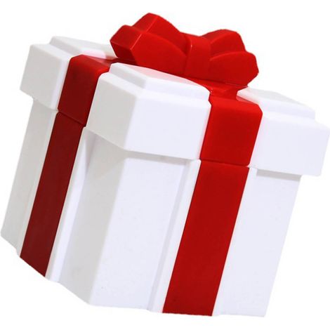 Coffret Cadeau en Forme de Briques, Résistant à l'Usure, Rouge et Blanc, Boîte à Bijoux Quadrangulaire pour Décoration de Gâteaux (1/5)