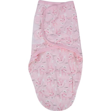 Lange bébé en coton pour nouveau-né, sac de couchage quatre saisons à motifs dessins animés, serviette emmaillotage douce (1/5)