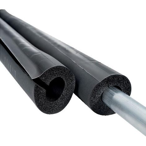 Tube isolant non fendu épaisseur 13 mm. pour tuyau diamètre 14 mm. en carton de 18 m - N.M.C