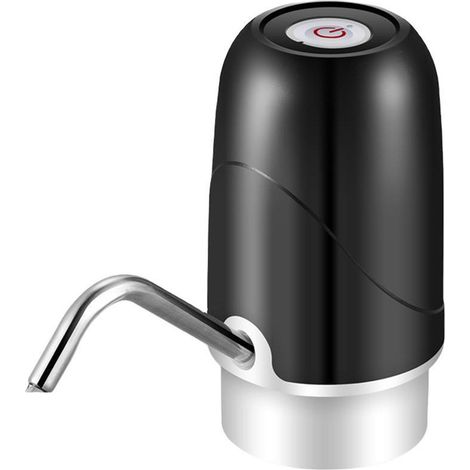 Distributeur d'eau électrique automatique noir, pompe pour bidon de 19 litres, silencieux et économique, bouton poussoir, pour maison camping bureau (1/5)