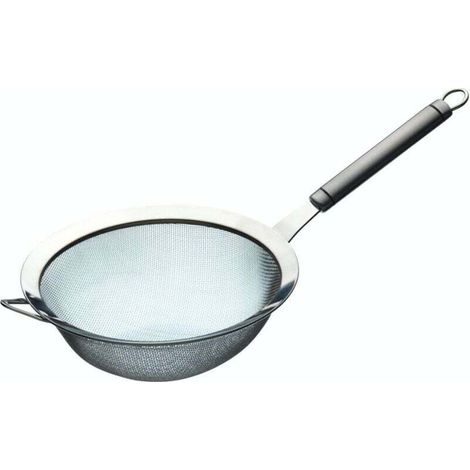 KitchenCraft Professional - Edelstahl-Mehlsieb, Mehlsieb, Silber, 18 cm