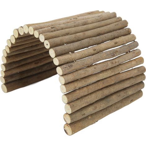 Pont en bois flexible pour petits animaux (cochons d'Inde, furets, hérissons, chinchillas, petits lapins) - 15 x 30 cm / 5,9 x 11,8 pouces (1/5)