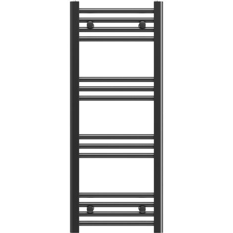 Granitan – Radiateur salle de bain échelle 40x100 cm noir – Puissance 328 W – Acier robuste – Résistance électrique en option (1/4)