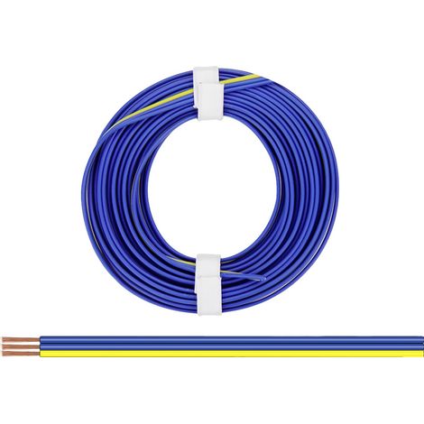 Donau Elektronik 325-223 Litze 3 x 0.25 mm² Blau, Gelb 5 m