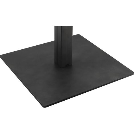 Jaco Bodenplatte mit Anschraubplatte ø 500x500 mm Schwarzstahl matt